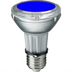 Лампа            HIT-PAR 20 35W  bl  E27 35W 95V 0,5 A     750cd   6000h   u360  синяя BLV